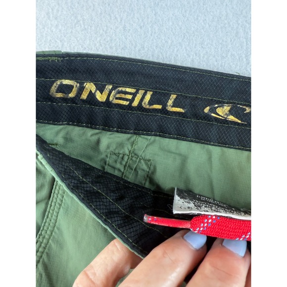 ONeill Trail Outdoor Shorts Mens Size‎ 34 Olive Green Cargo Hiking Casual - Picture 6 of 11